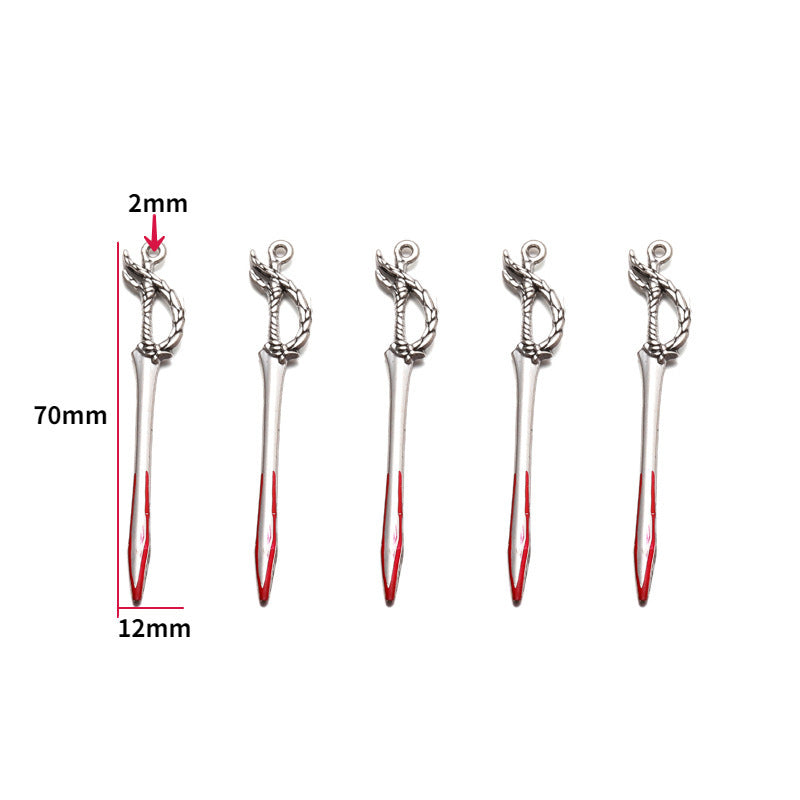 Wholesale 10pcs  Jewelry Accessories 20 Anime Weapons Decorations