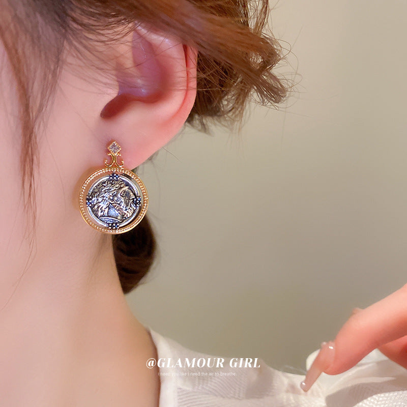 Wholesale Round Antique Metal Earrings