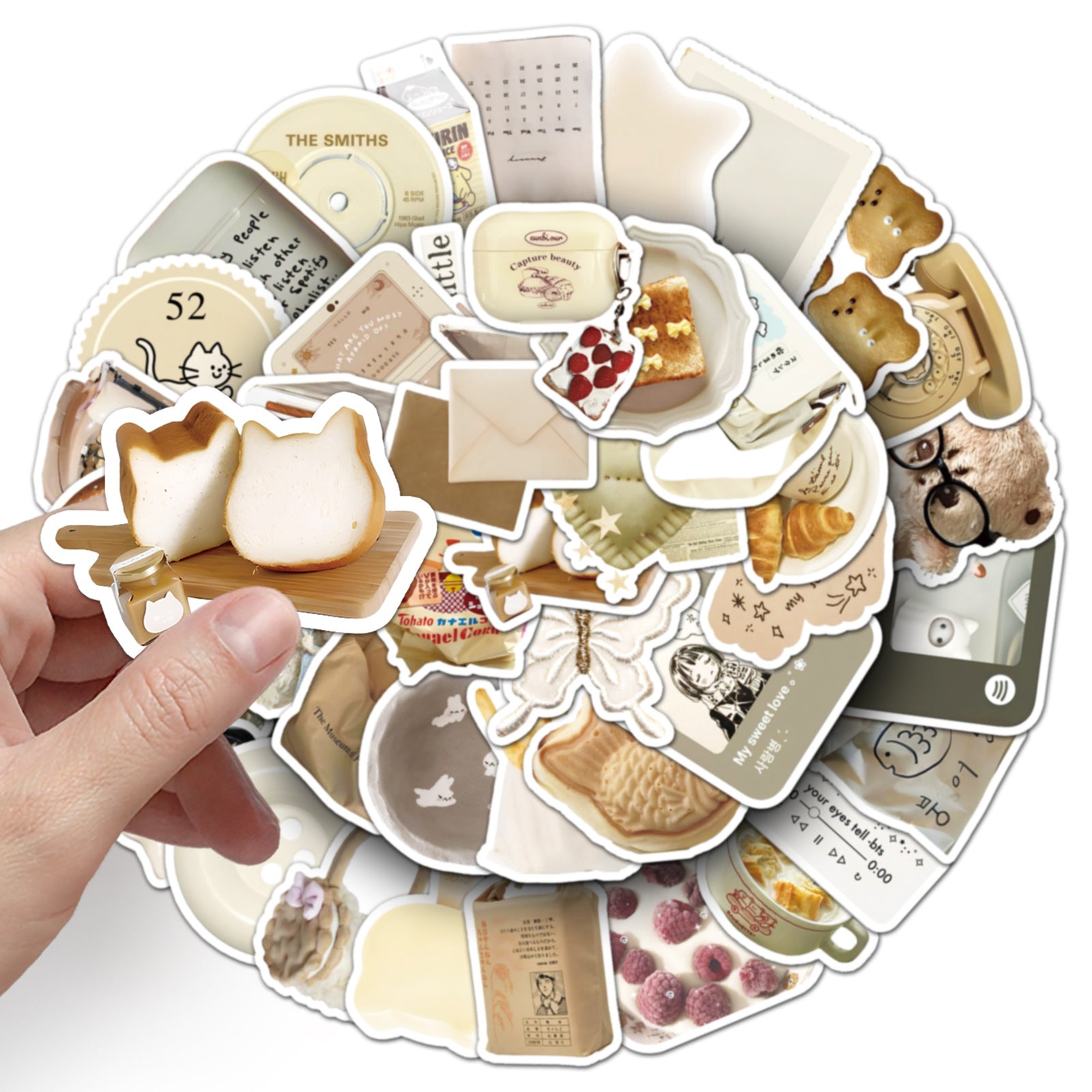Wholesale 50 Cartoon Oat Latte Dessert Doodle Stickers