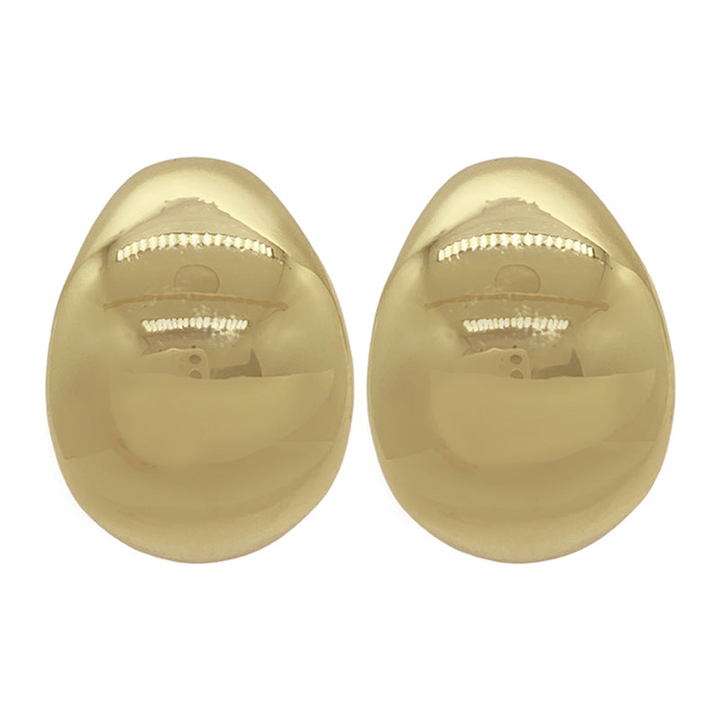 Wholesale Irregular C-type Gild Earrings