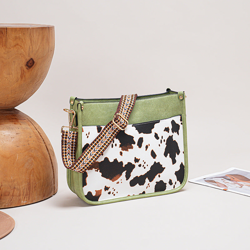 Wholesale PU Crossbody Leopard Pattern One Shoulder High Capacity Tote Bag