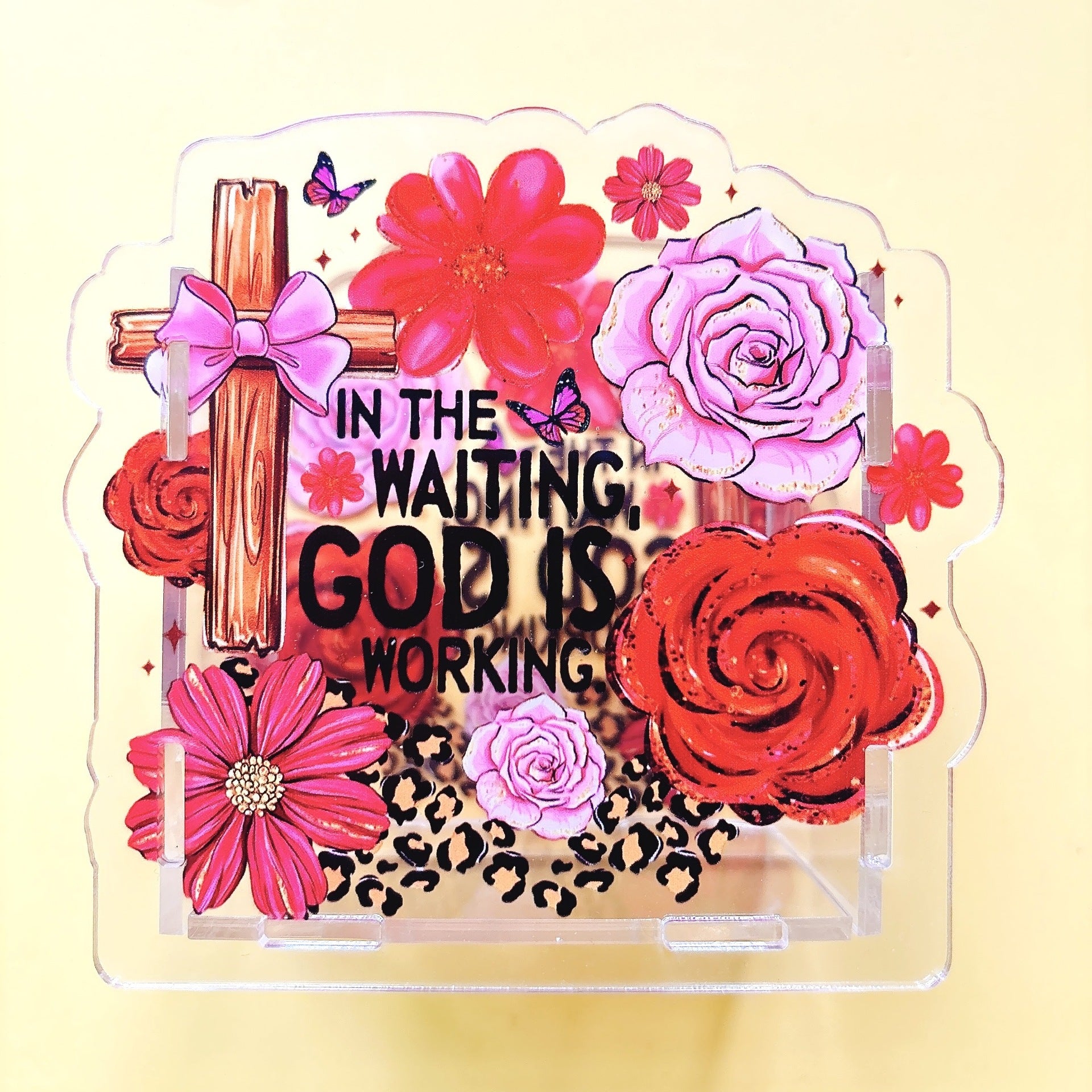 Wholesale Doctor' s Smiley Cherry Acrylic Pen Holder/ Pen Case