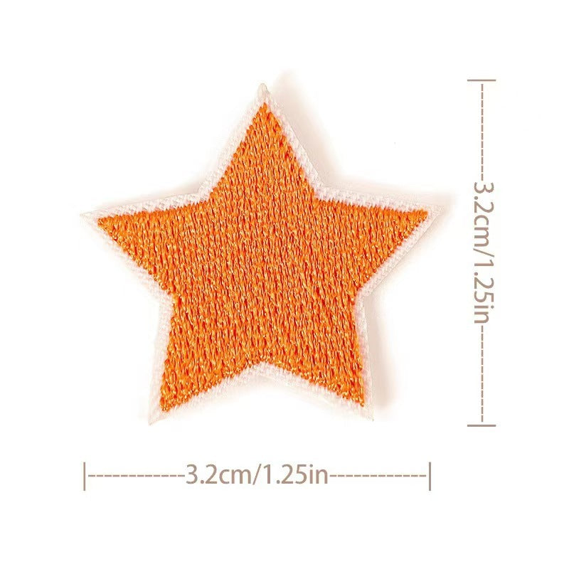 Wholesale Embroidered Star Patches 36 Pack Sew On Appliques For Clothing And Towels Fashion Accessory DIY Gift Resale