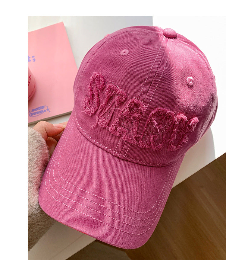 Wholesale Letter Raw Edge Sun Visor All-match Baseball Cap