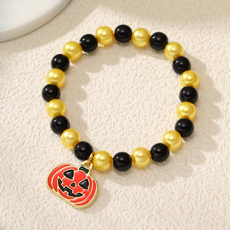 Wholesale  Halloween Pumpkin Orange Bracelet