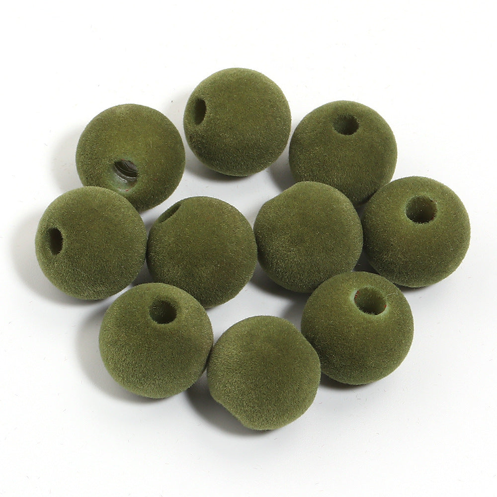 Wholesale 10pcs Acrylic  Series Peach Heart Large Hole Beads