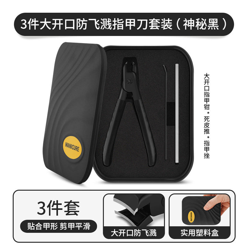 Wholesale Large Opening Nail Clipper 3 Piece Set Stainless Steel Nail Clipper Set for Home Use