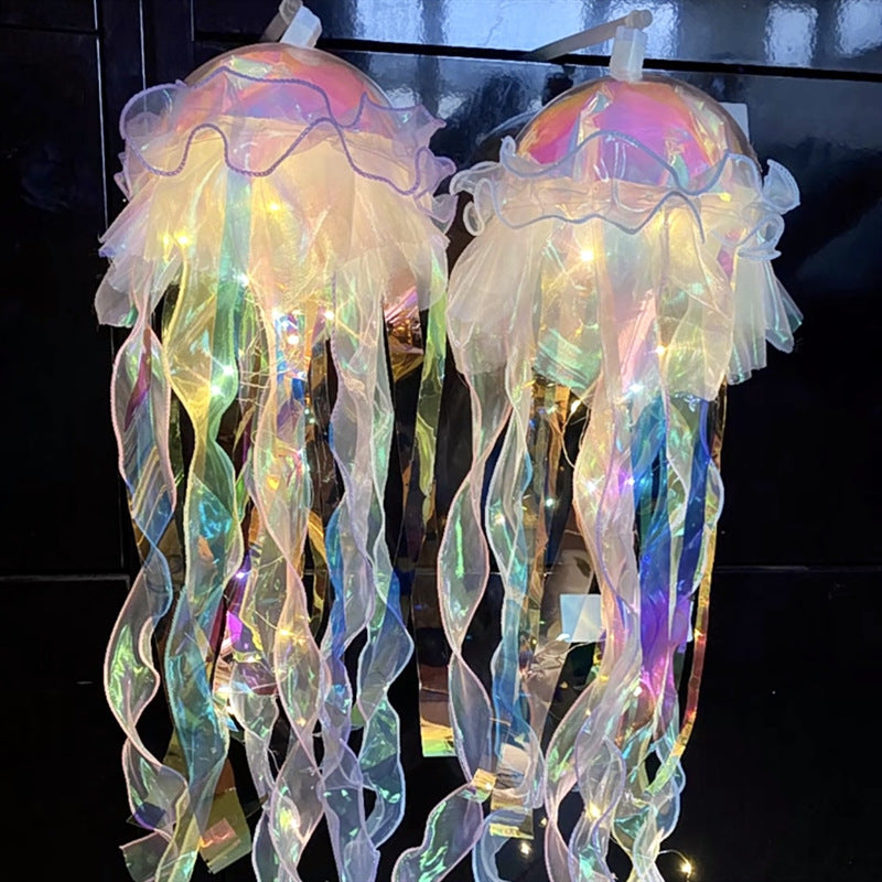 Wholesale Luminous Jellyfish Lamp Toy Portable Lantern Room Decorations