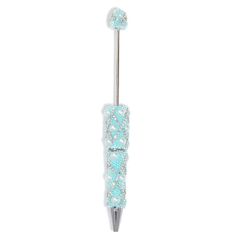 Wholesale 5pcs Heavy Industry Full Diamond Pearl Chain Beaded Pen DIY
