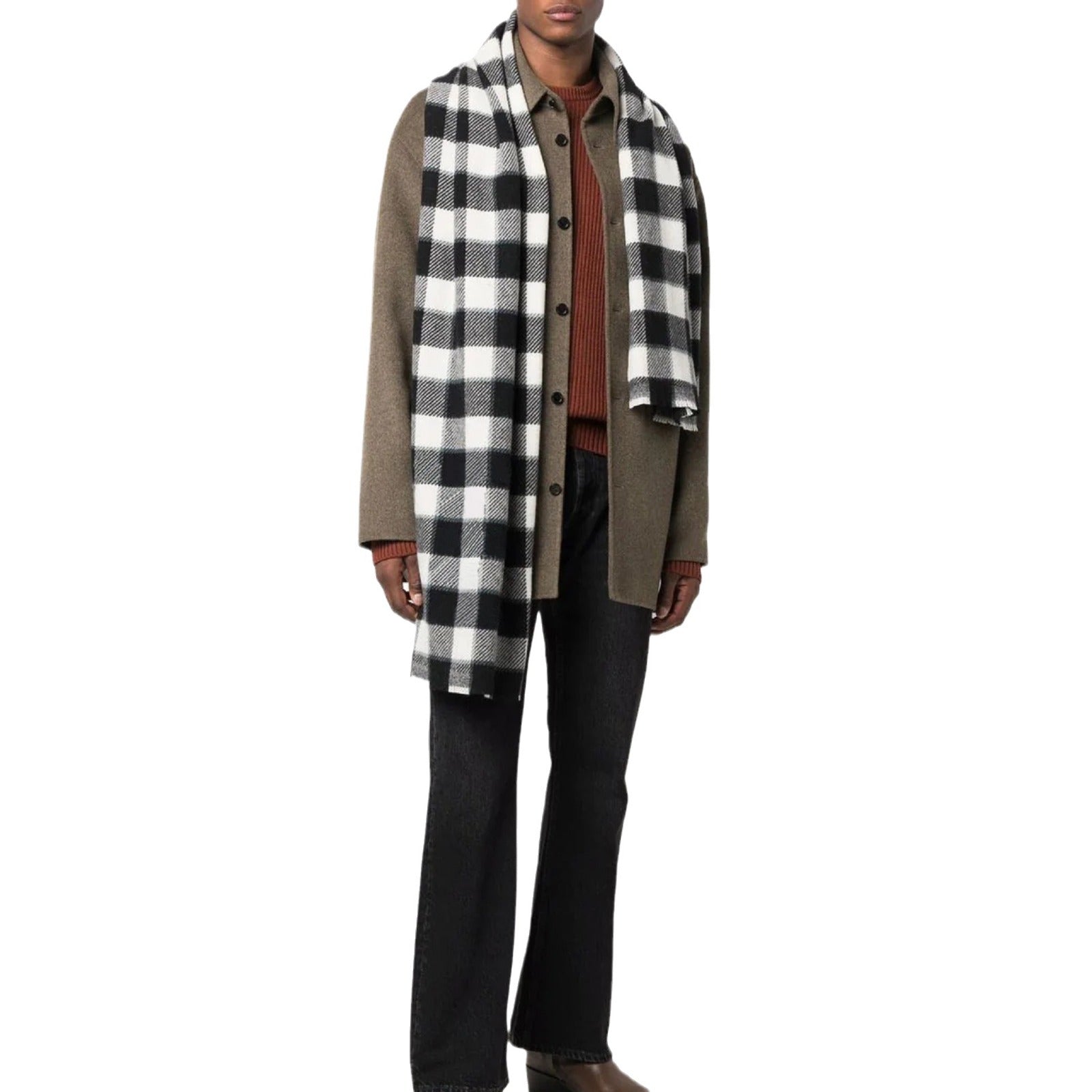 Wholesale Winter Thickened Warm Plaid Imitation Cashmere Scarf