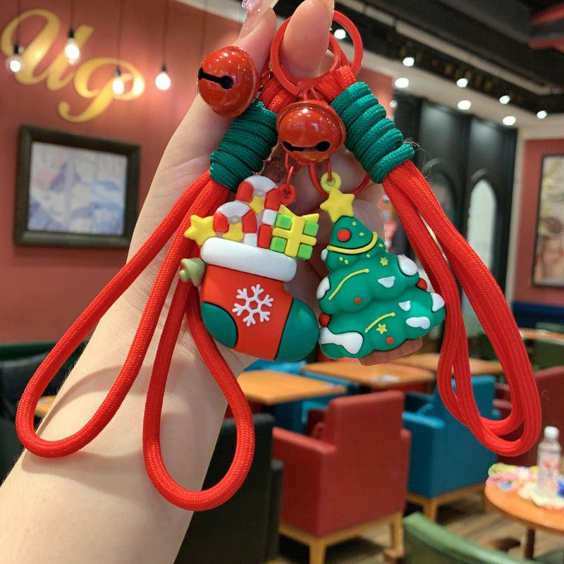 Wholesale Christmas children' s bag keychain cute pendant