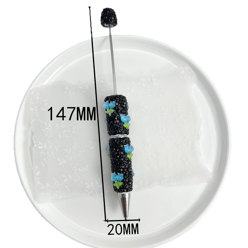 Wholesale Tulips studded with diamonds Beadable Pens DIY Beadable