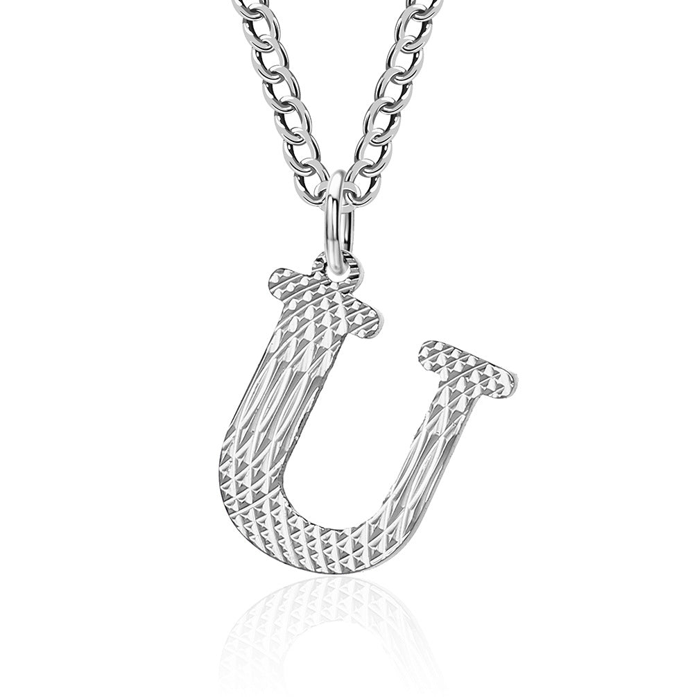 Wholesale English Letter Titanium Steel Necklaces