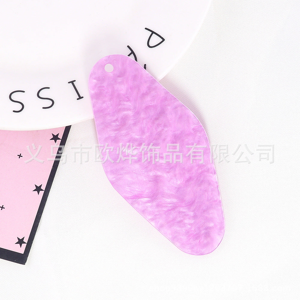 Wholesale 10pcs Blank DIY Acrylic Tag Luggage Pendant Motel Keychains