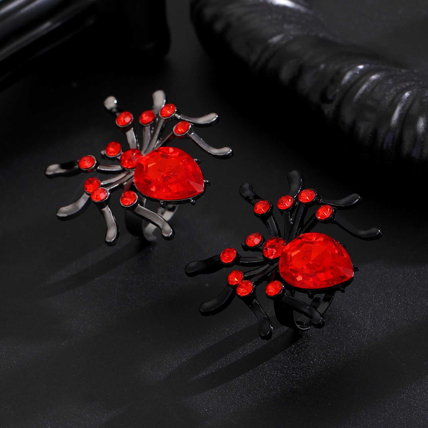Wholesale Gothic  Ring Women  Dark Style Adjustable Zinc Alloy Finger Ring Jewelry Accessory Gift
