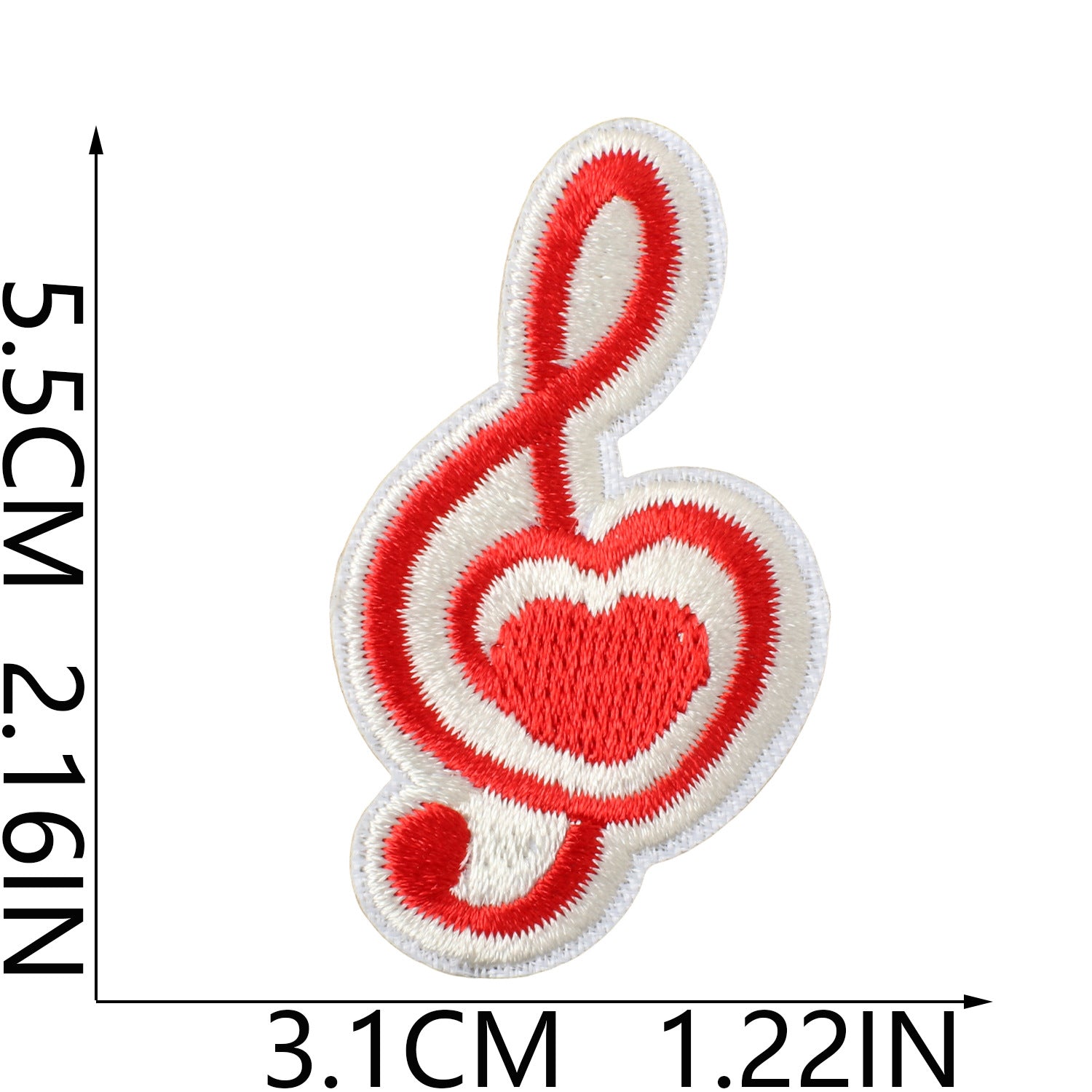 Wholesale Music Note Embroidered Patches For Clothing DIY Repair Decorative Self Adhesive Craft Accessory