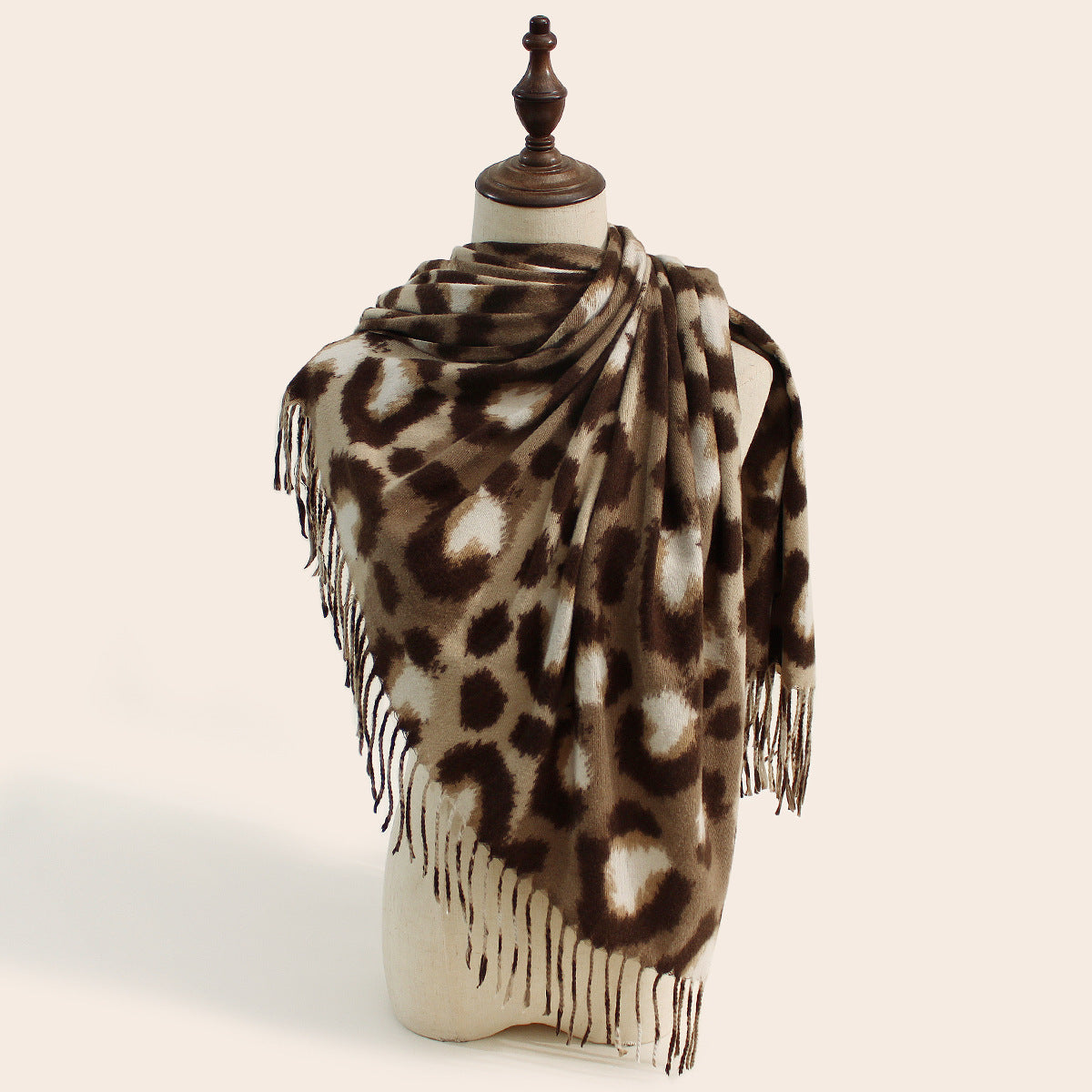 Wholesale Autumn and Winter Leopard Print Warm and Versatile Fashionable Imitation Cashmere Scarf