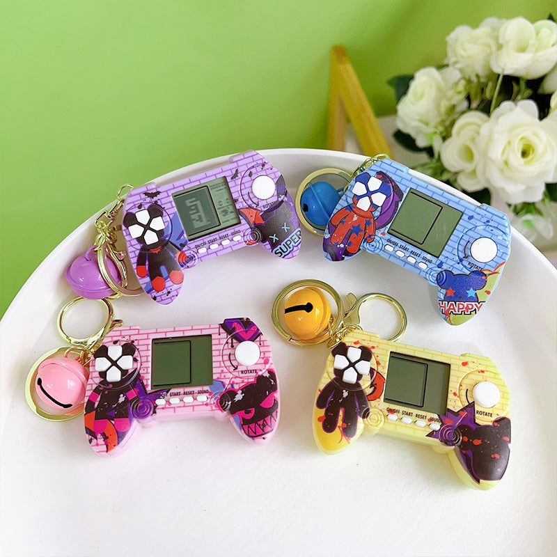 Wholesale Tetris Handheld Mini Game Console Plastic Keychains