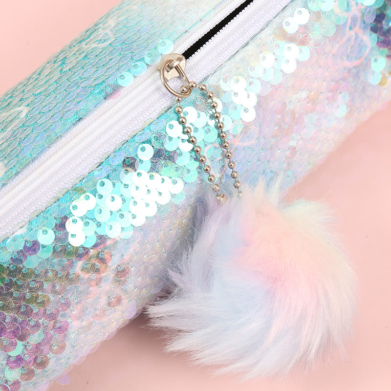 Wholesale Rainbow Sequin Unicorn Pencil Case
