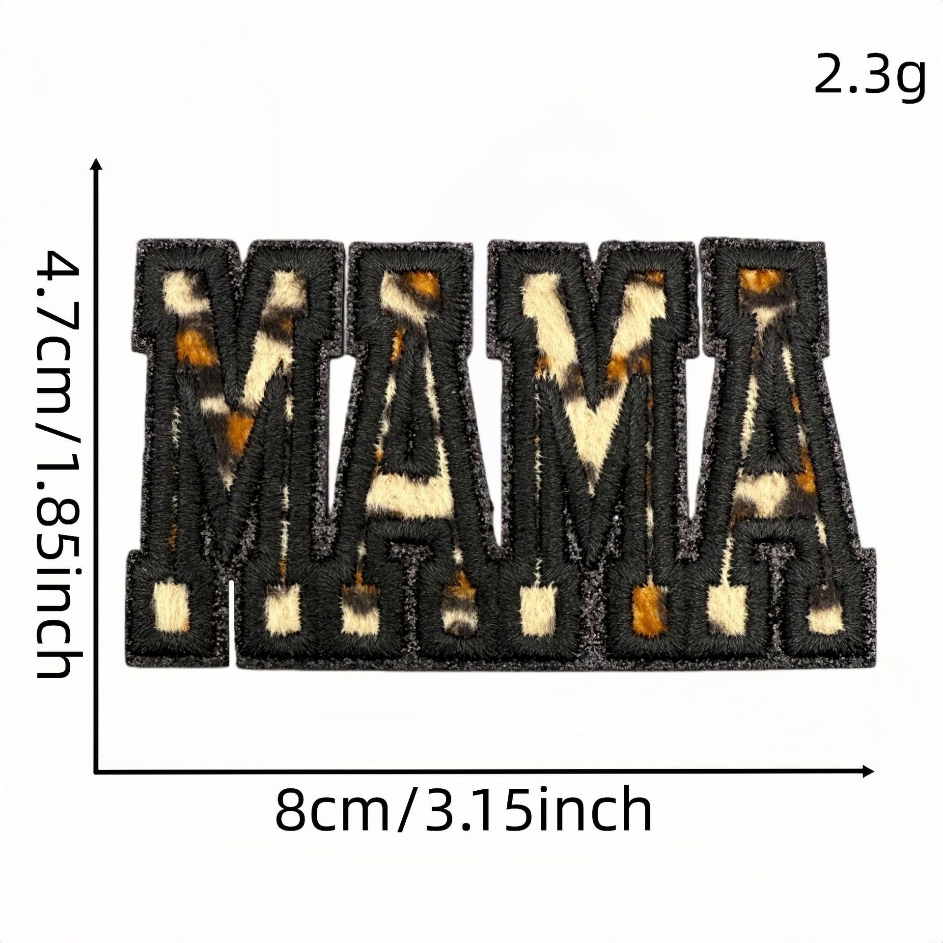 Wholesale Trendy Cartoon Rugby Embroidered Iron On Patches Leopard Print Decorative Applique DIY Craft Accessory