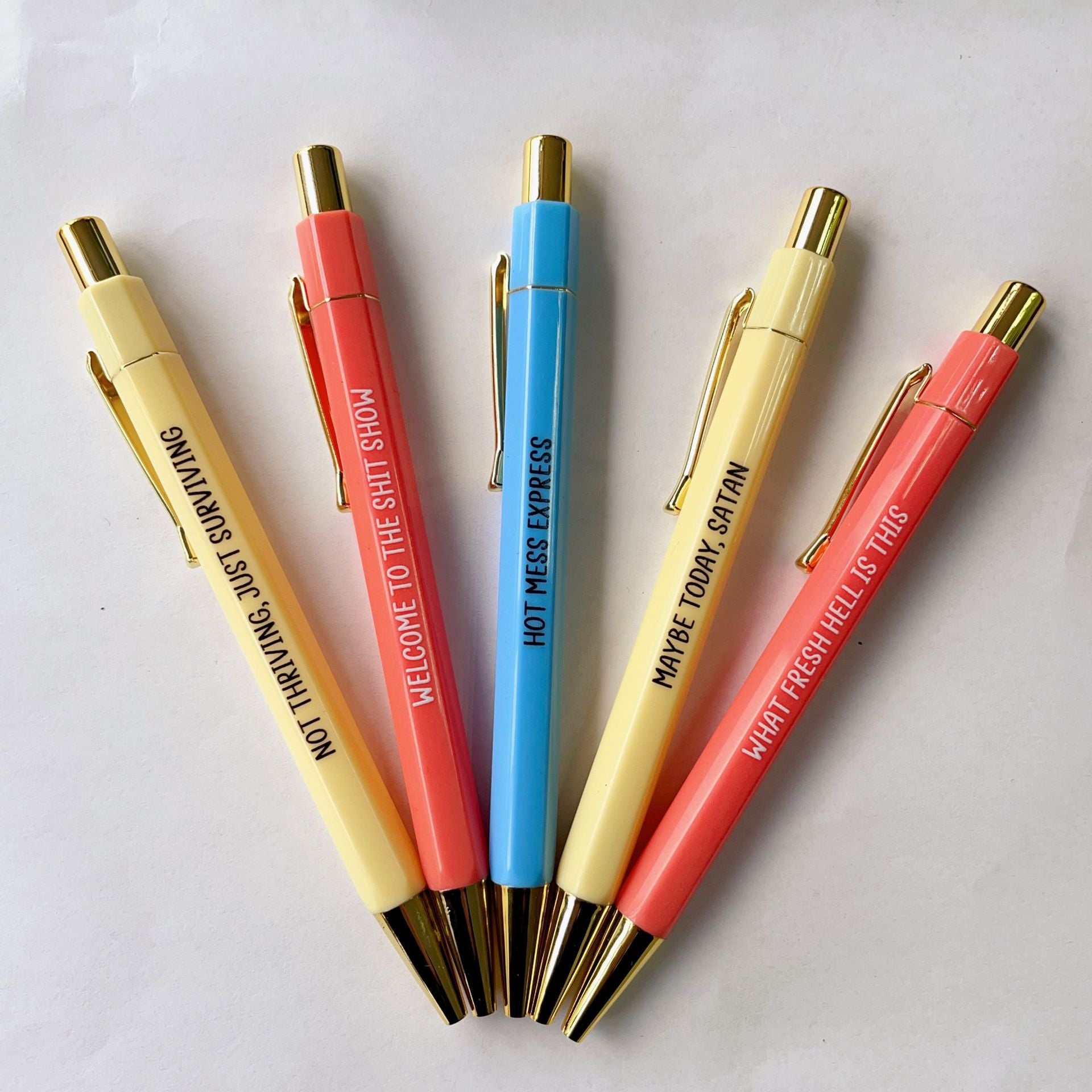 Wholesale 5pcs/set Plastic OFFENSIVE PENS