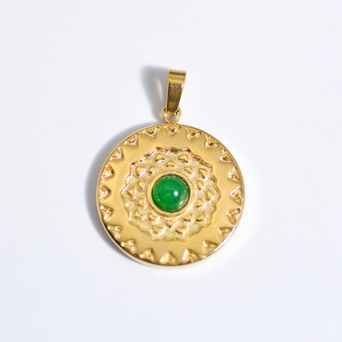 Wholesale Stainless Steel Natural Stone Oil Drop Necklace Jewelry