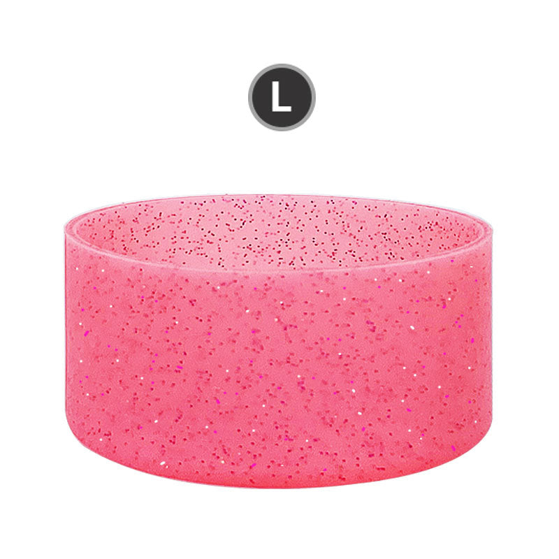 Wholesale Glitter Silicone Ice Cup Sports Water Bottle Space Cup Car Water Cup Silicone Cup Cover