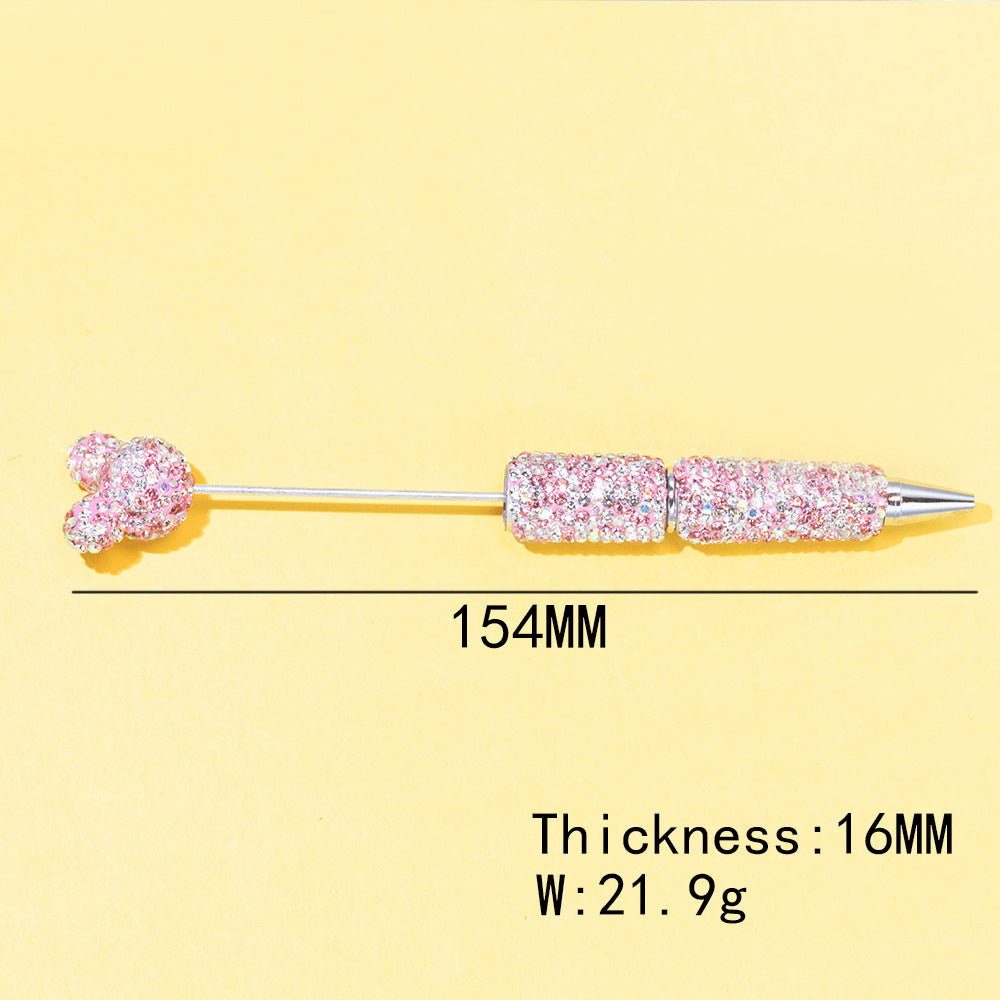 Wholesale Full Diamond Fancy  Beaded  Pens DIY Beadable
