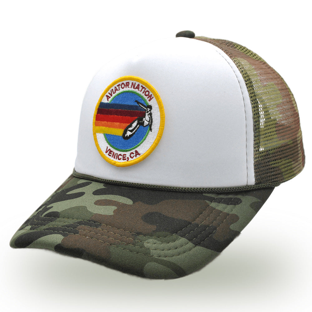 Wholesale Trucker Hat Summer Beach Mesh Cap Baseball Cap