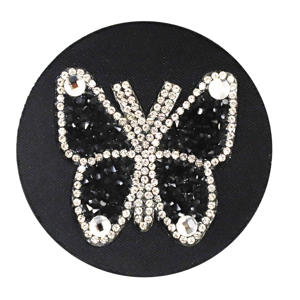 Wholesale Butterfly Diamond  PU Car Tea Coaster
