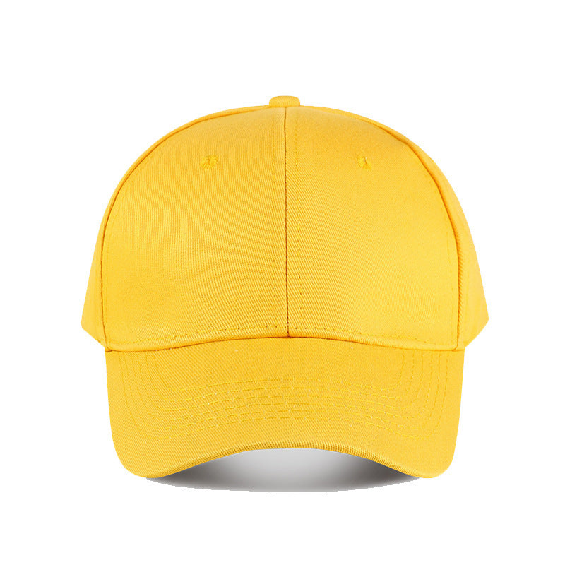 Wholesale Solid color deepened big head circumference baseball metal copper buckle light plate cap