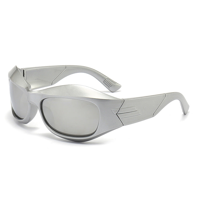 Wholesale Y2K Hip-hop Futuristic PC Sunglasses