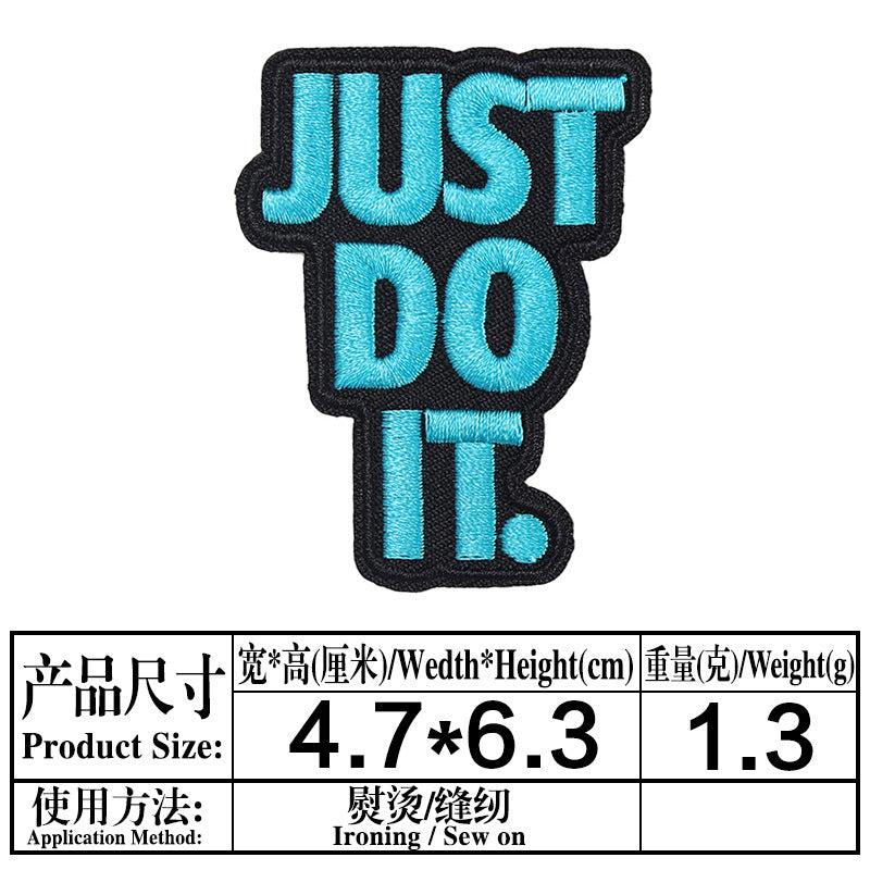 Wholesale Inspirational  encourages English embroidery DIY Patches