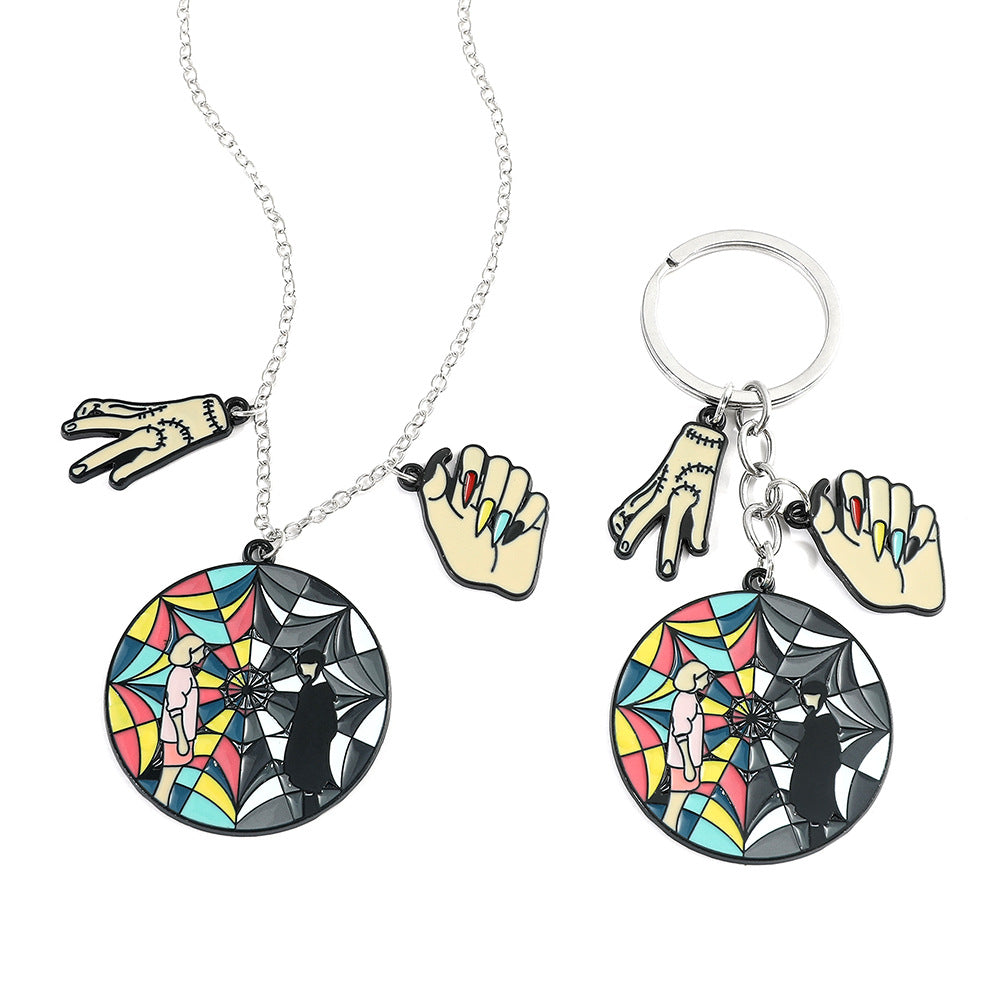 Wholesale 4PCS Black Wednesday Alloy Bracelet