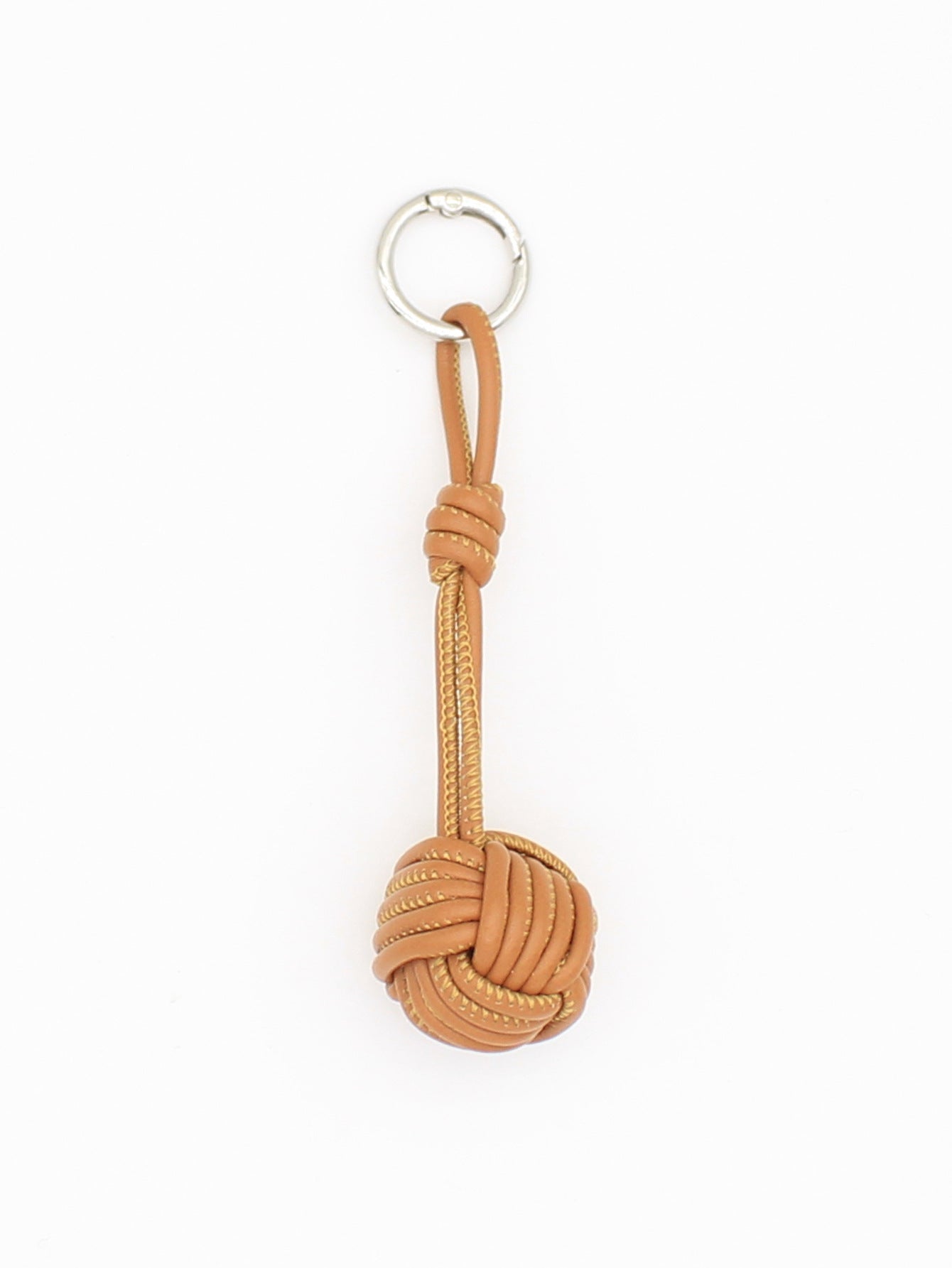 Wholesale Autumn and winter PU leather rope hand-woven ball bag pendant mobile phone pendant ins
