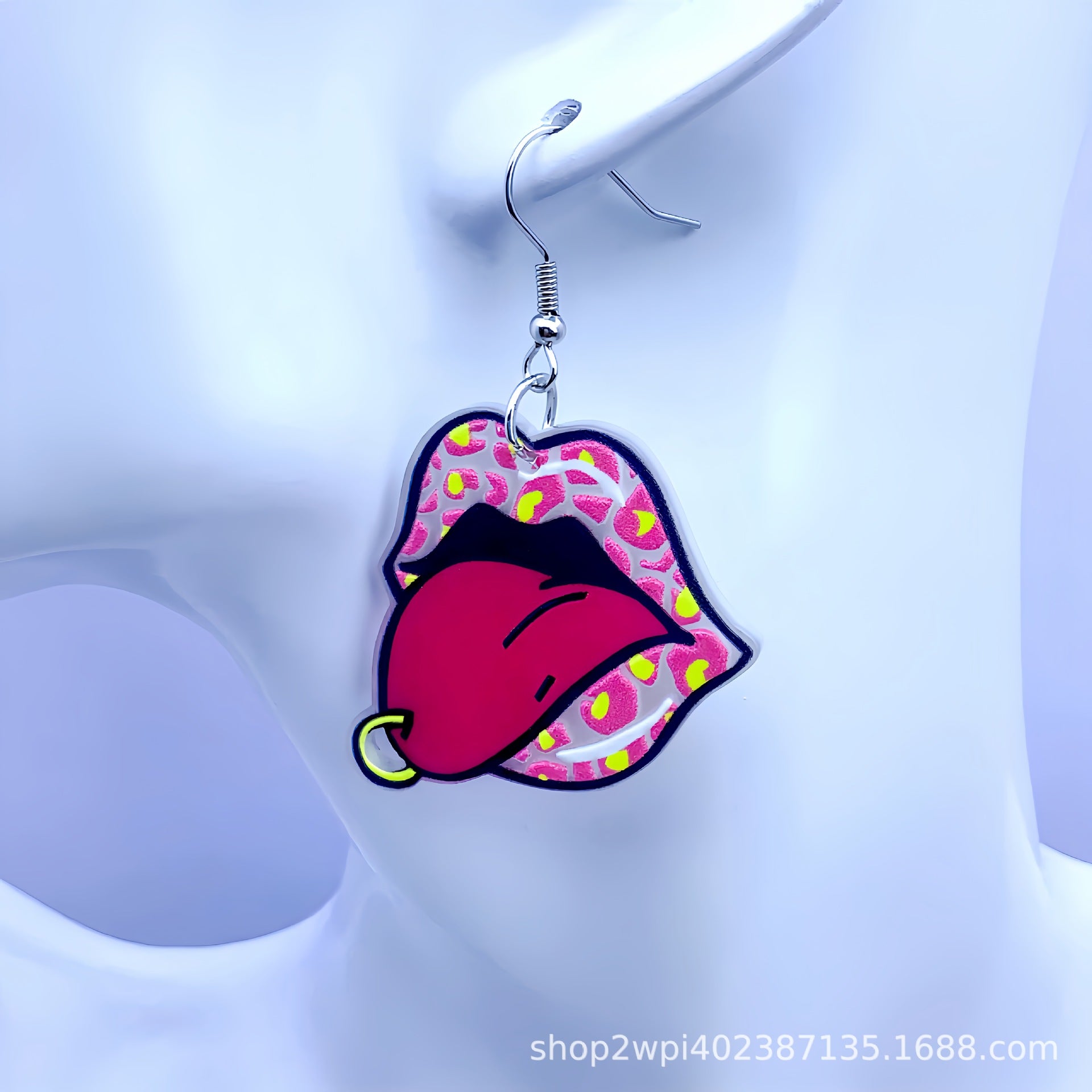 Wholesale 30pcs/ pack Cherry Skull Acrylic Flatback Pendant DIY Earrings Pendant