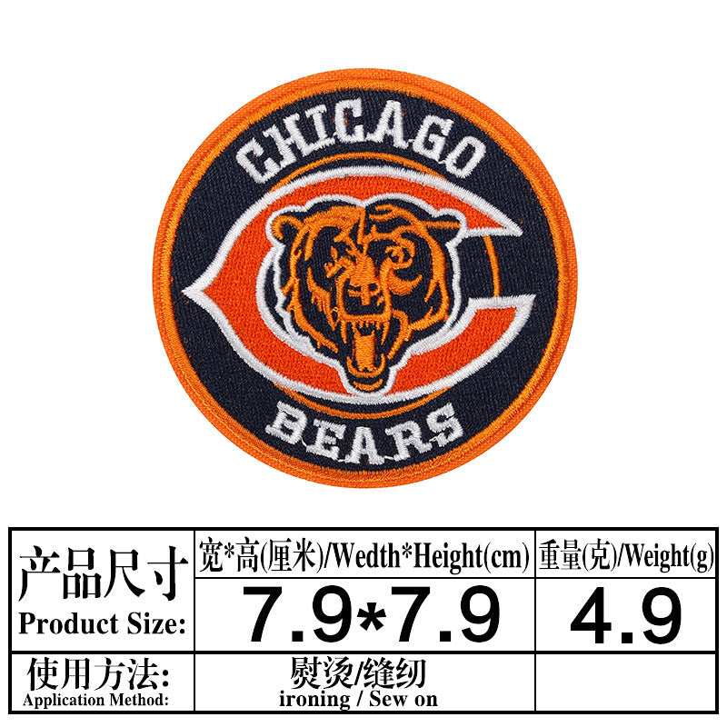 Wholesale Colorful and diverse circular team emblem embroidery DIY Patches OLY Exclusive