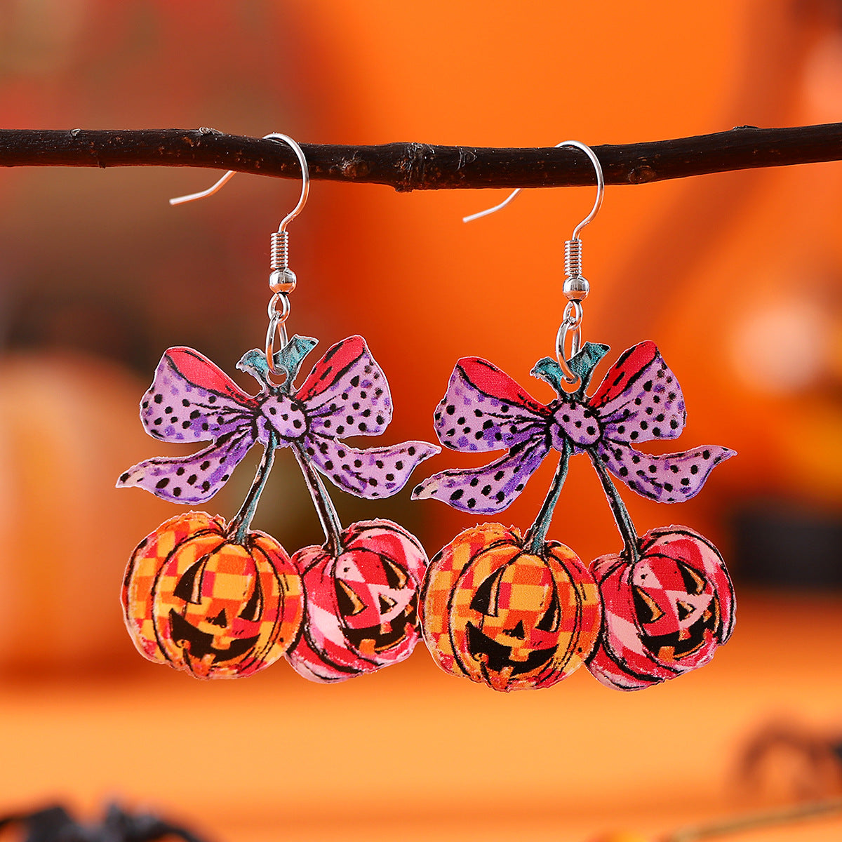 Wholesale  Acrylic Gothic Style Funny Pendant Earrings