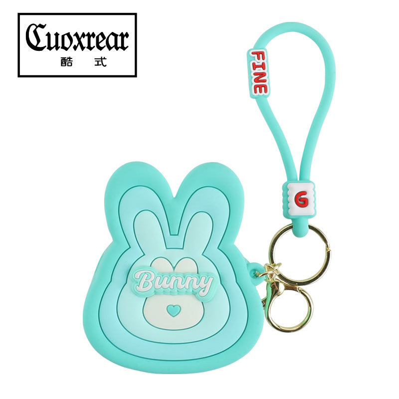 Wholesale Silicone Creative Cartoon Cute Children's Zipper Keychain Wallet