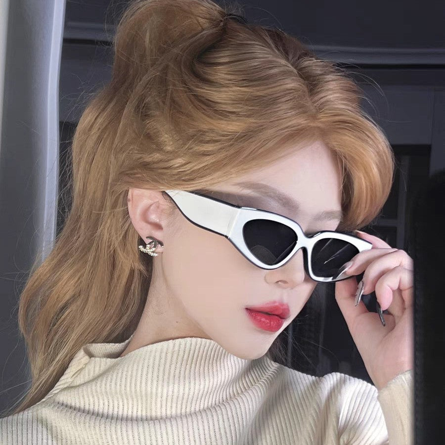 Wholesale Black and white panda double color women's sunglasses