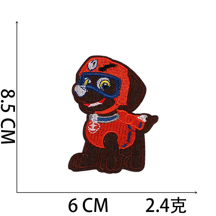 Wholesale Stylish Cartoon Dog Embroidered Patches For Clothing Bags And Laptop DIY OLY Exclusive