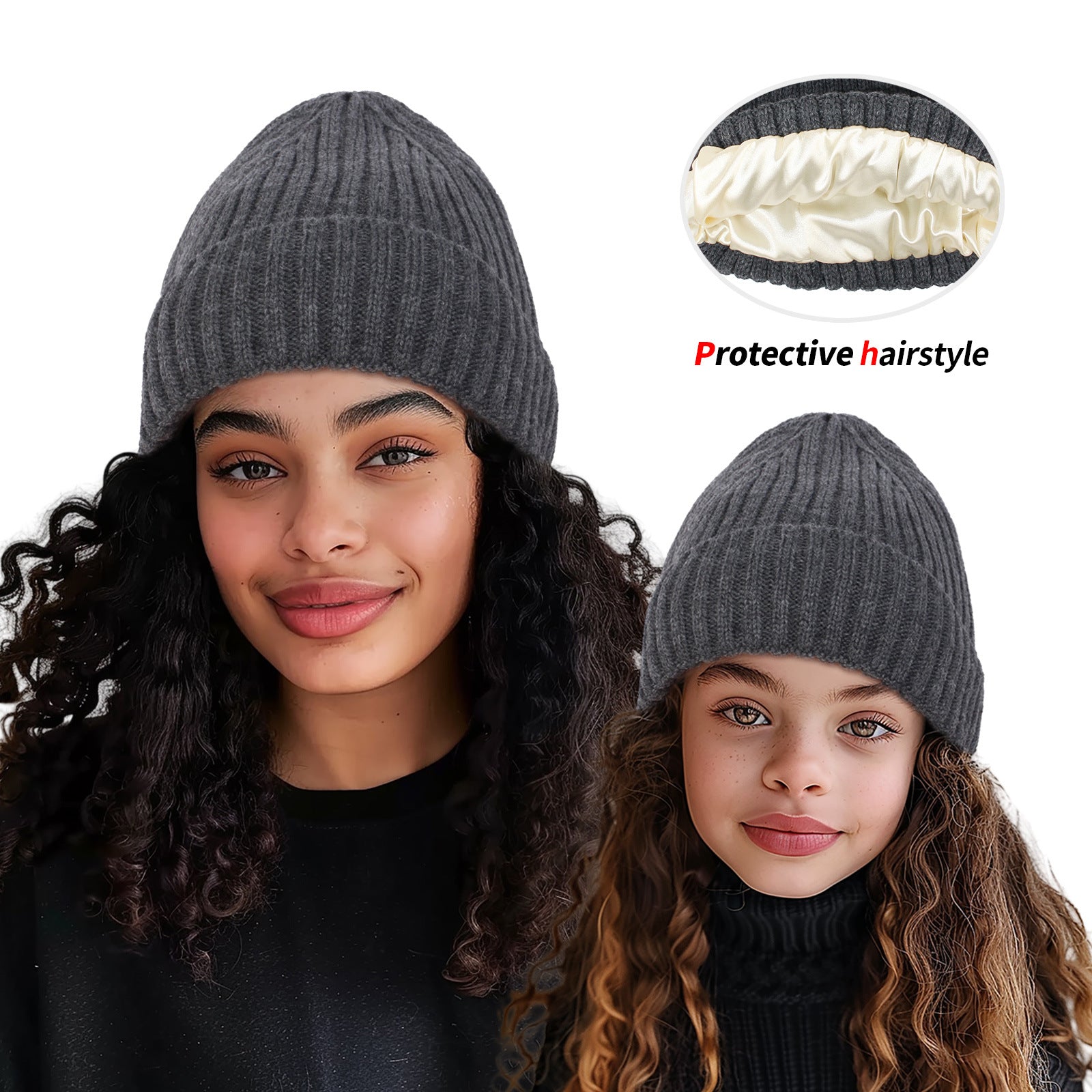 Wholesale Warm beanie parent-child pullover knitted hat