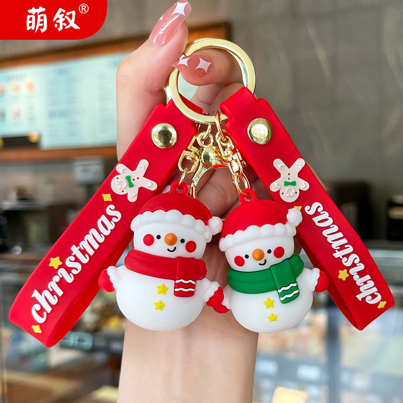Wholesale Cute Creative Christmas Snowman Cartoon Keychains