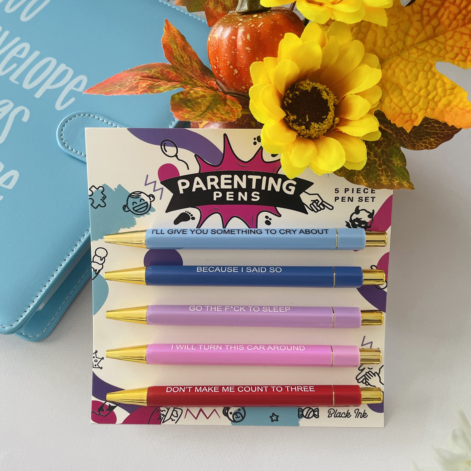 Wholesale Nurse Theme Incentive Text FUCK Plastic Pen 5 Pieces/set