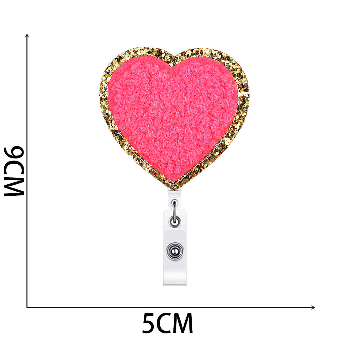 Wholesale towel embroidery love easy pull-up button embroidery cloth stickers