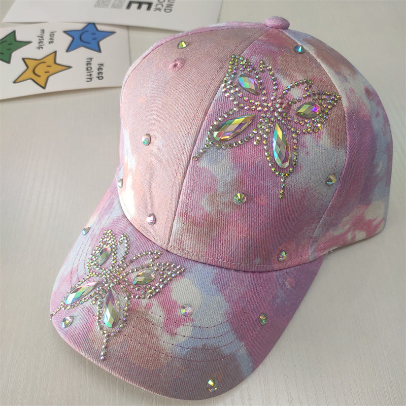 Wholesale Big Kids Flower Butterfly Baseball Cap