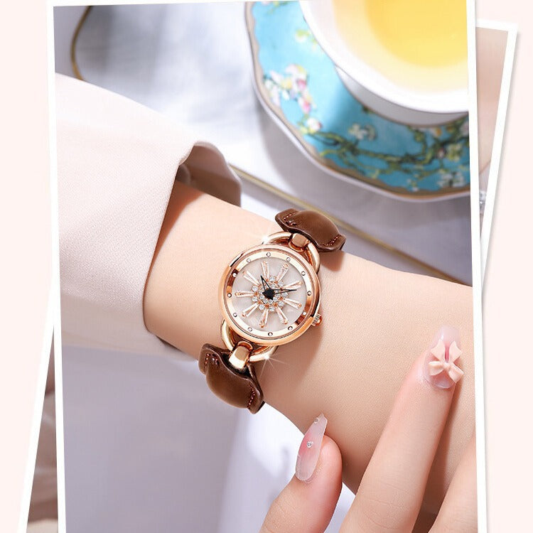 Wholesale When The Watch Is Popular, Come To Run The Snowflake Goddess Waterproof Watch