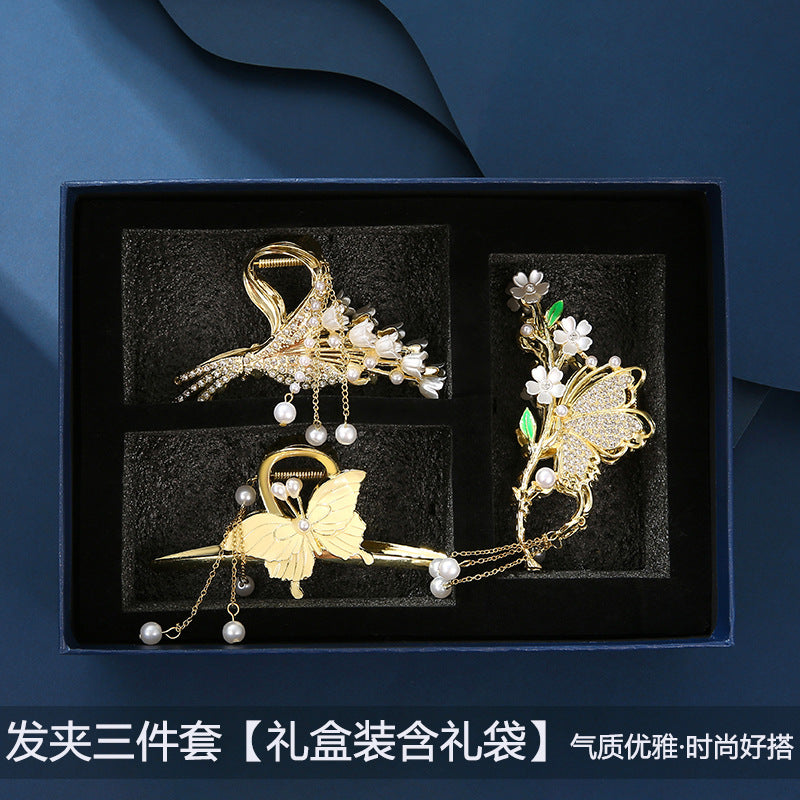 Wholesale Women's Grab Hairpin Antique Hair Accessories Birthday Valentine's Day Gift