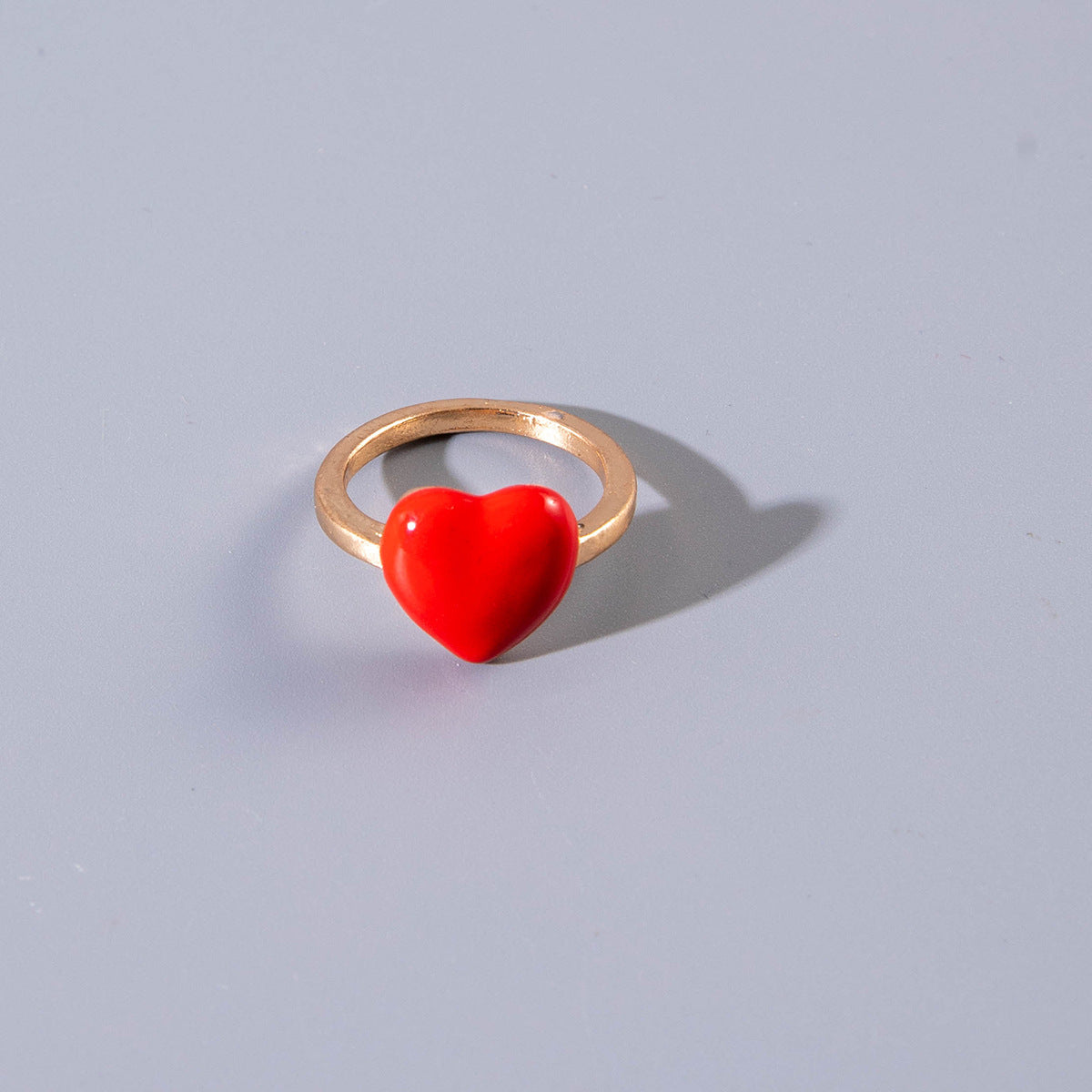 Wholesale Red Rose Resin Valentine' s Day Resin Rings