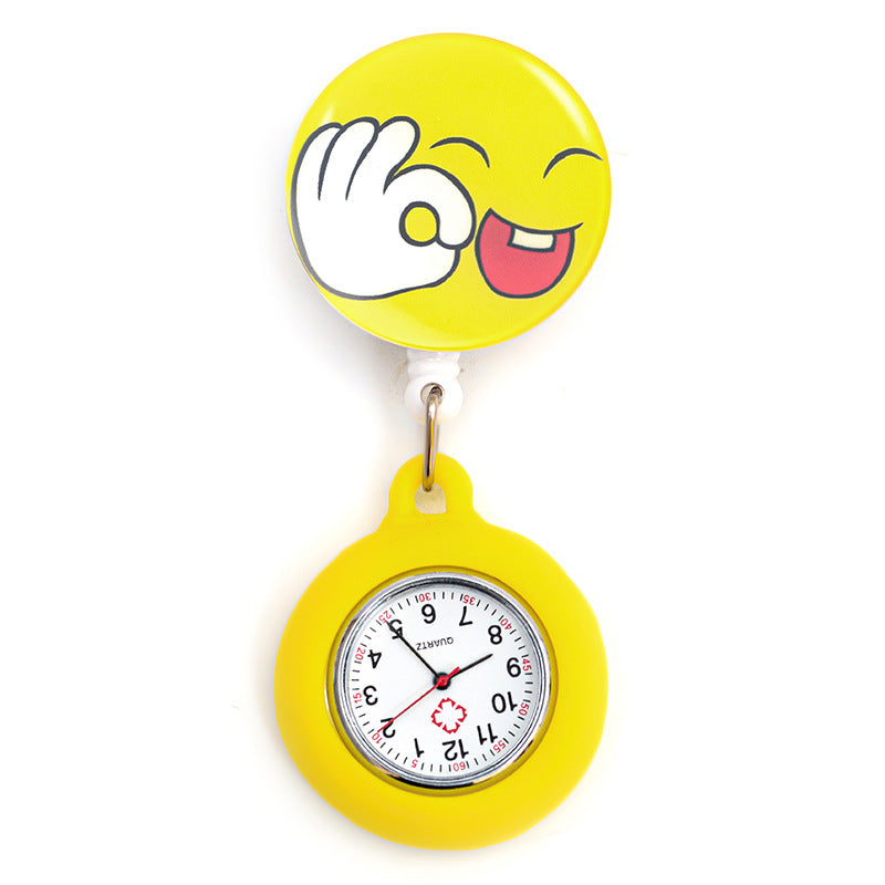 Wholesale Silicone Cartoon Telescopic Nurse Pocket Watch